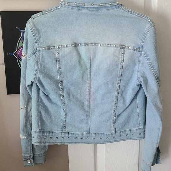 Vera Vera Jean jacket light wash size PP - Picture 7 of 8